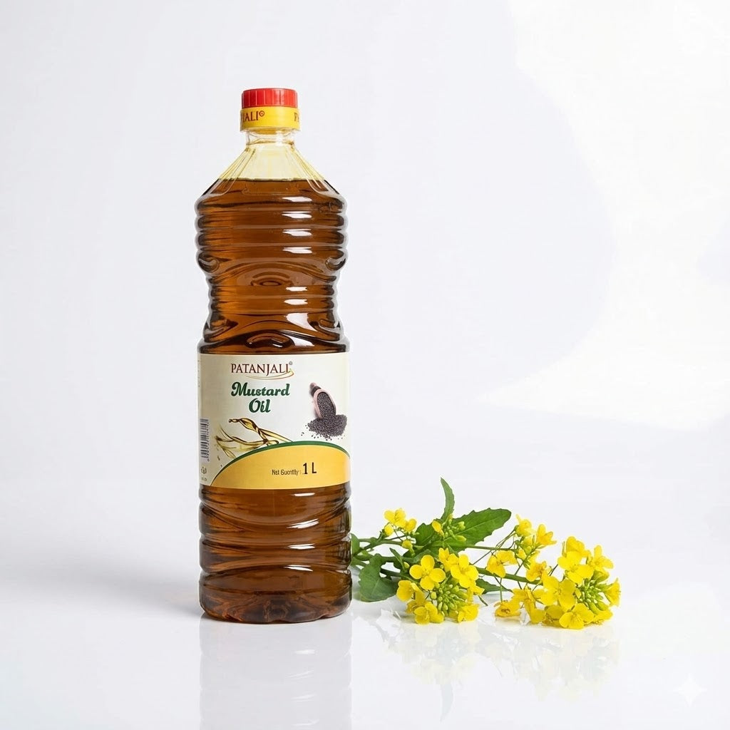 Patanjali Mustard Oil 1Litre [Best Before: End Jun 2026]