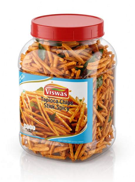 Viswas Tapioca Chips Stick (Spicy) 300g Viswas