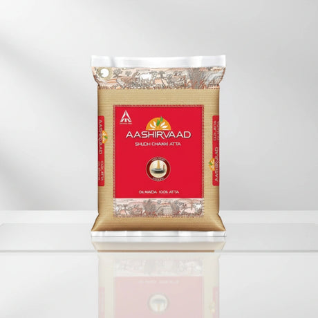 Aashirvaad Shrikhand Atta packaging on a white background