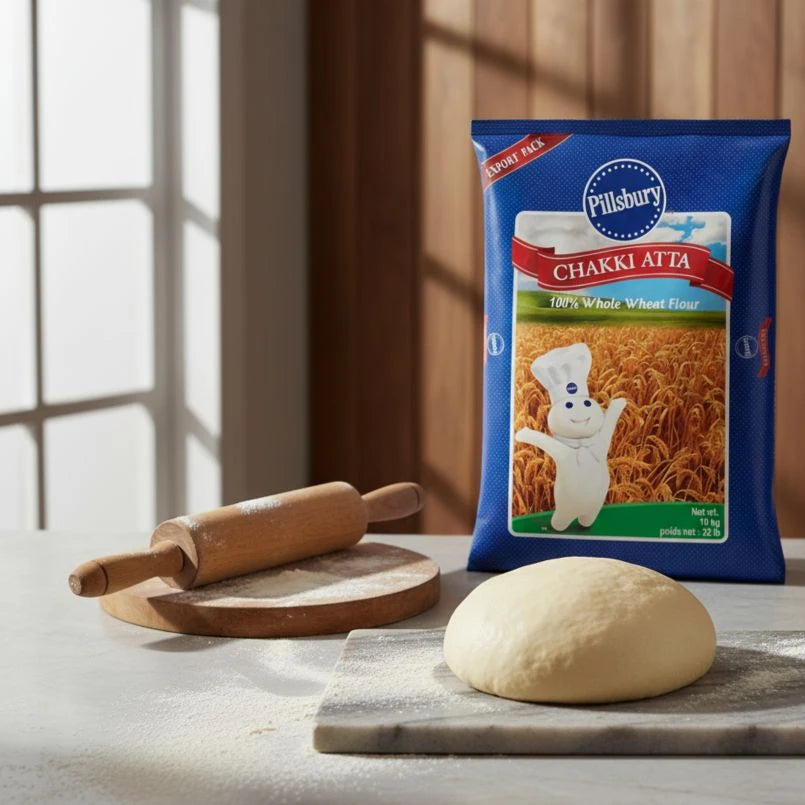 Pillsbury Chakki Fresh Atta - 10Kg [Best Before: 10 Dec 2025]
